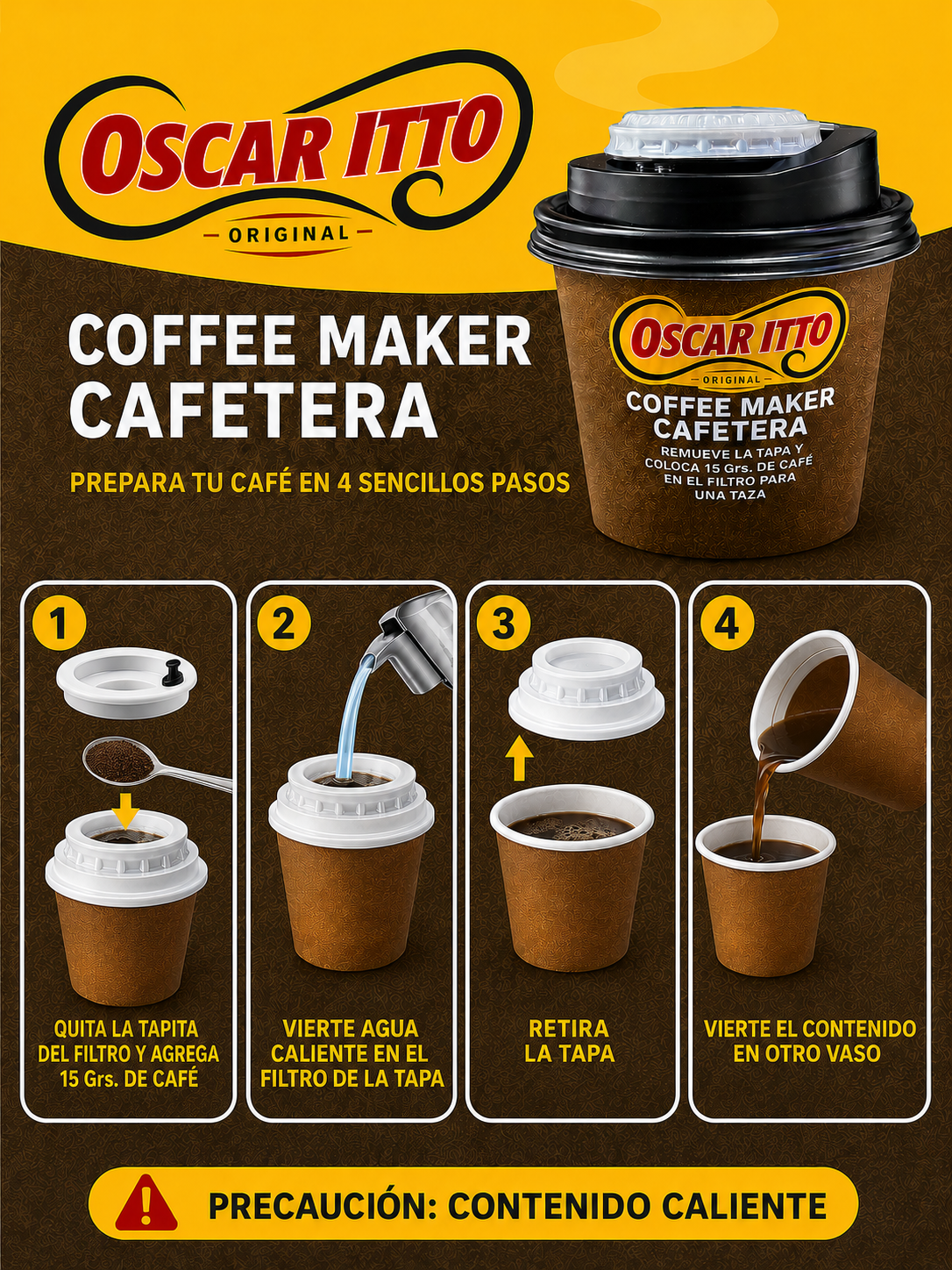 Café Express Vaso con Filtro Integrado